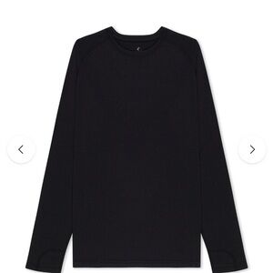 Ridge  Black Long Sleeve merino wool products t Shirt